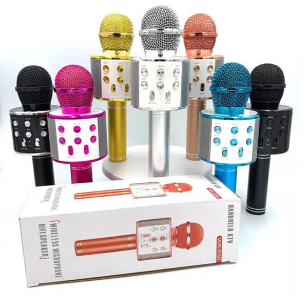 GODFREY model WS-858 bluetooth speaker microphone میکروفون بلوتوث اسپیکردار مدل WS-858 GODFREY