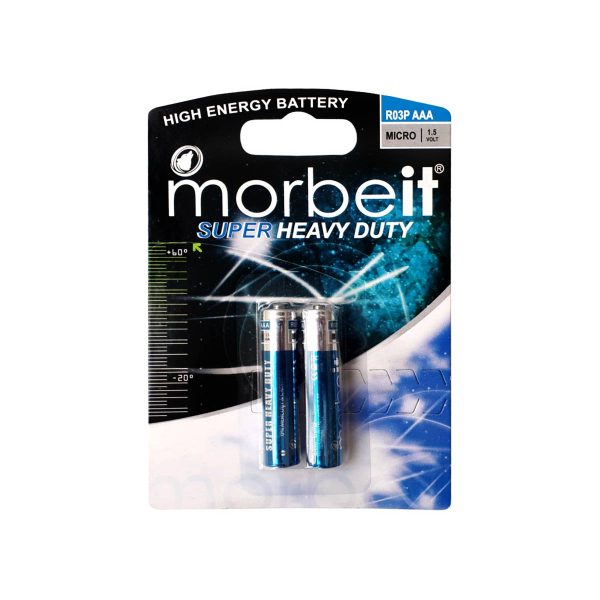 باتری نیم قلم Morbeit Super Heavy Duty مدل R03P Micro