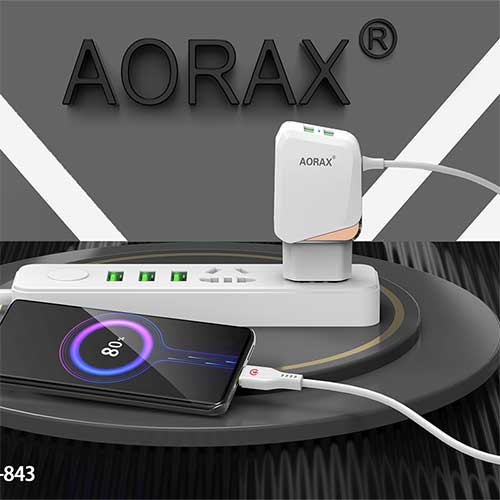 سر شارژر Aorax مدل 843 همراه با کابل میکرو USB
