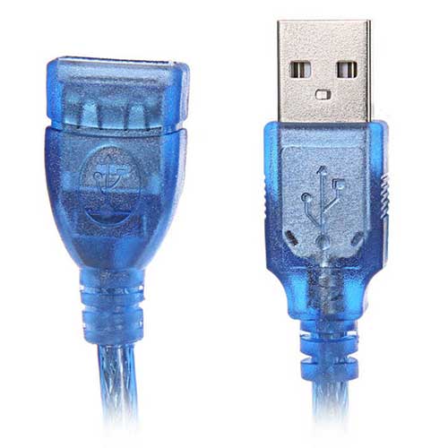 کابل افزایش طول USB2.0 با طول 30 سانتی متر
