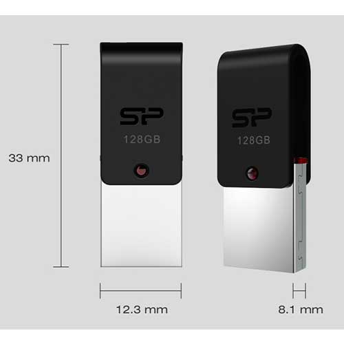 فلش OTG با ظرفیت 32 گیگ Silicon Power مدل X31 USB3.1