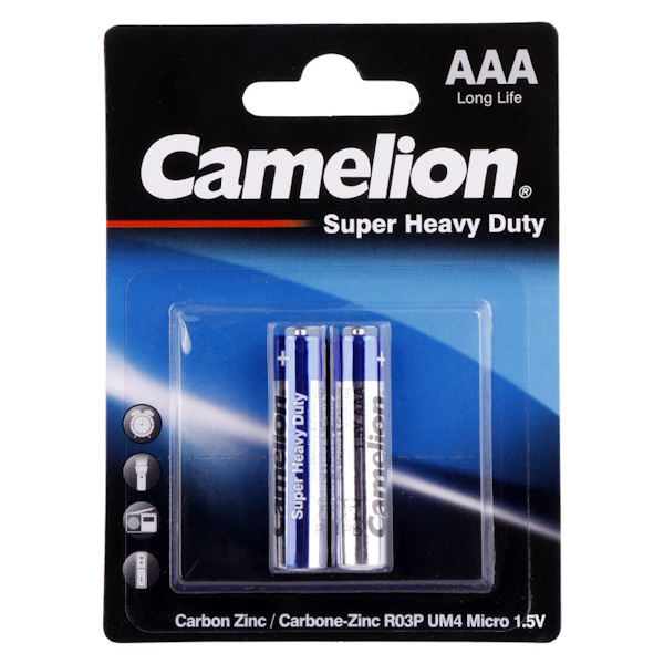 باتری نیم قلم Camelion مدل R03P UM4 Super Heavy Duty