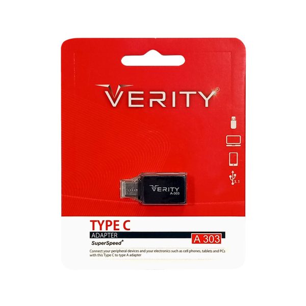 تبدیل OTG فلزی USB به Type-c مدل Verity A303
