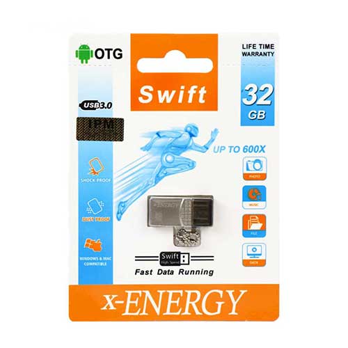 فلش OTG با ظرفیت 32 گیگ X-Energy مدل SWift USB3.0