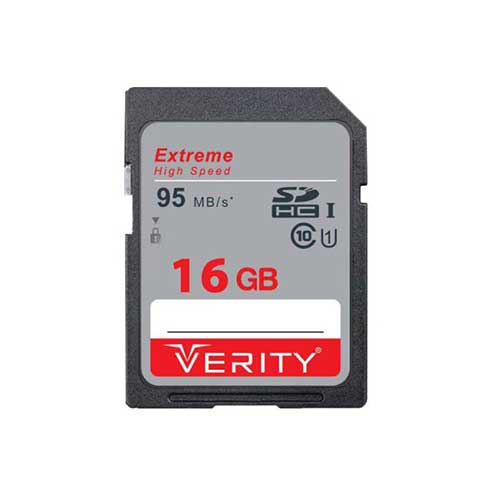 کارت حافظه 16 گیگ Verity کلاس 10 استاندارد SDHC-I UHS-I 95MB/s