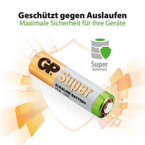 باتری 27A جی پی مدل Super Alkaline بسته 5 عددی