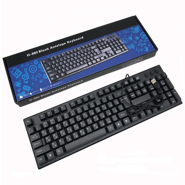 Wired keyboard model H-880کیبورد سیم دار مدل H-880