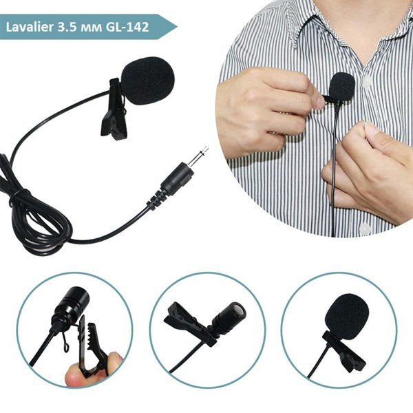 میکروفون یقه ای Lavalier مدل GL-142
