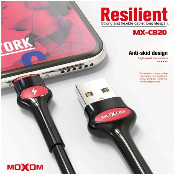 کابل شارژ اندروید Moxom مدل MX-CB20