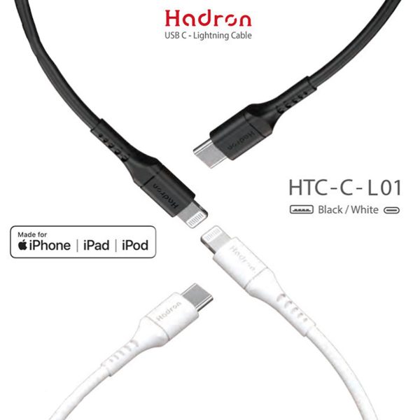 کابل شارژ تایپ سی به لایتنینگ Hadron مدل HTC-C-L01