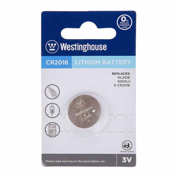 باتری سکه ای لیتیومی Westinghouse مدل CR2016