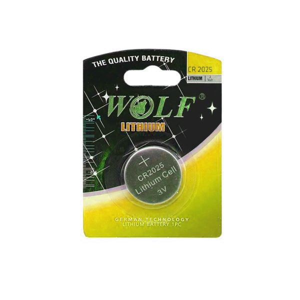 باتری سکه ای لیتیومی Wolf مدل CR2025