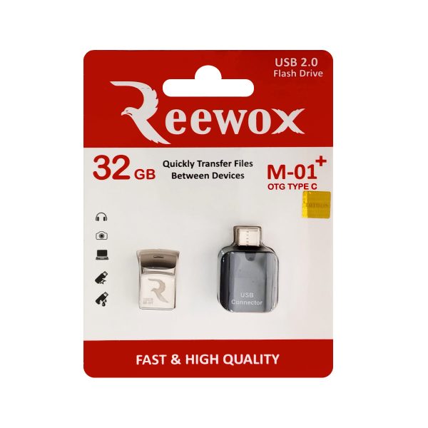 فلش OTG تایپ سی 32 گیگ Reewox مدل M-01+ USB2.0