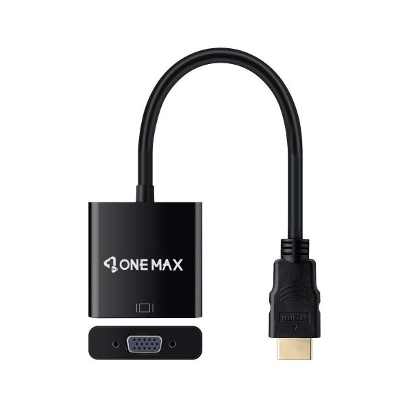 تبدیل HDMI به VGA وان مکس با کابل صدا و میکرو USB مدل OM-151
