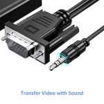 تبدیل VGA به HDMI وان مکس با کابل صدا و میکرو USB مدل OM-150