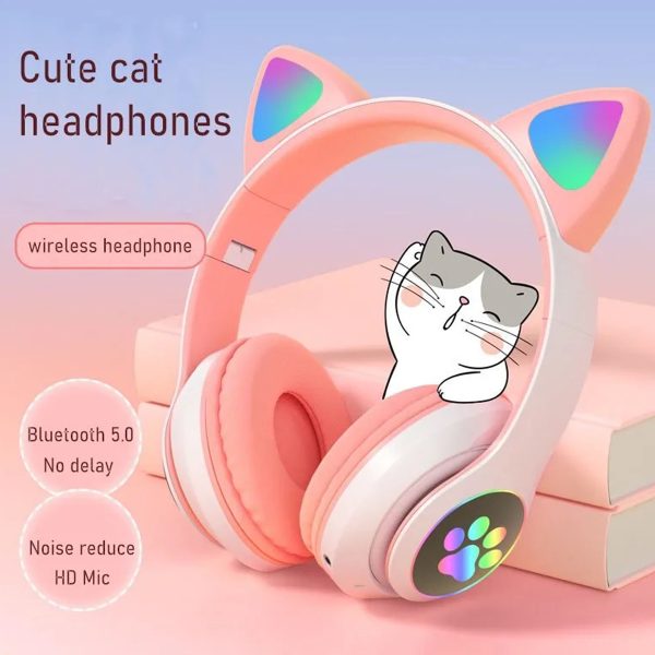 هدست بلوتوث گوش گربه ای +DETEX مدل M3
