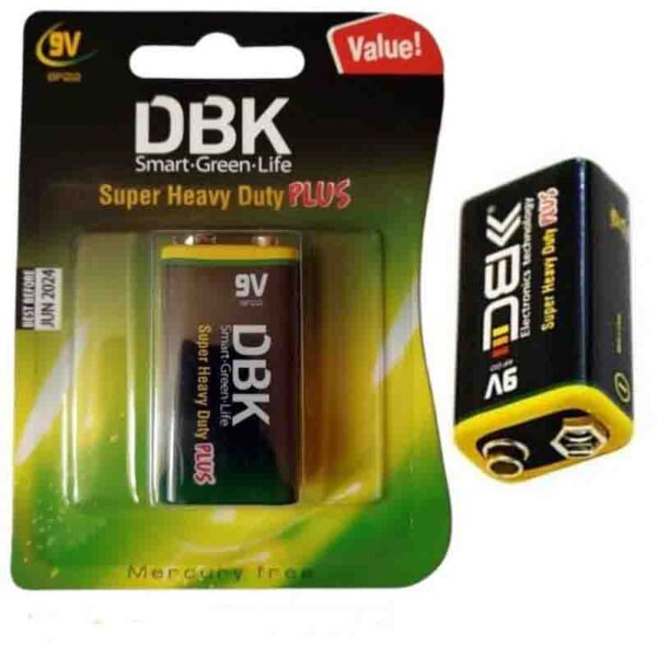 باتری کتابی 9 ولت DBK Super Heavy Duty Pro