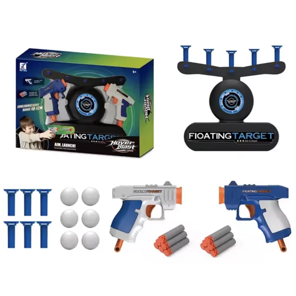 تفنگ بازی تیر ابری 2نفره هدف معلق floating target
