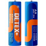 باتری نیم قلمی آلکالاین دیتکس دوتایی DETEX+ ALKALINE مدل LR06 - Image 2