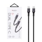 کابل شارژ 1.2 متری PD و فست 240 وات Type-C To Type-C مدل Yesido CA166