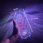 چراغ آباژور استوانه ای 16 رنگ LED رومیزی لمسی Rose Diamond Table Lamp - Image 4