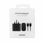 سرشارژر تایپ سی سه پین 25 وات SAMSUNG با کابل دوسر تایپ سی