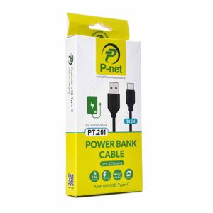 کابل پاوربانک تایپ سی P-net مدل PT.201