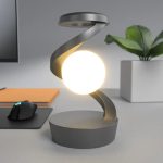 چراغ رومیزی و شارژر وایرلس ماه گردان ROTATING SUSPENSION LAMP - Image 5