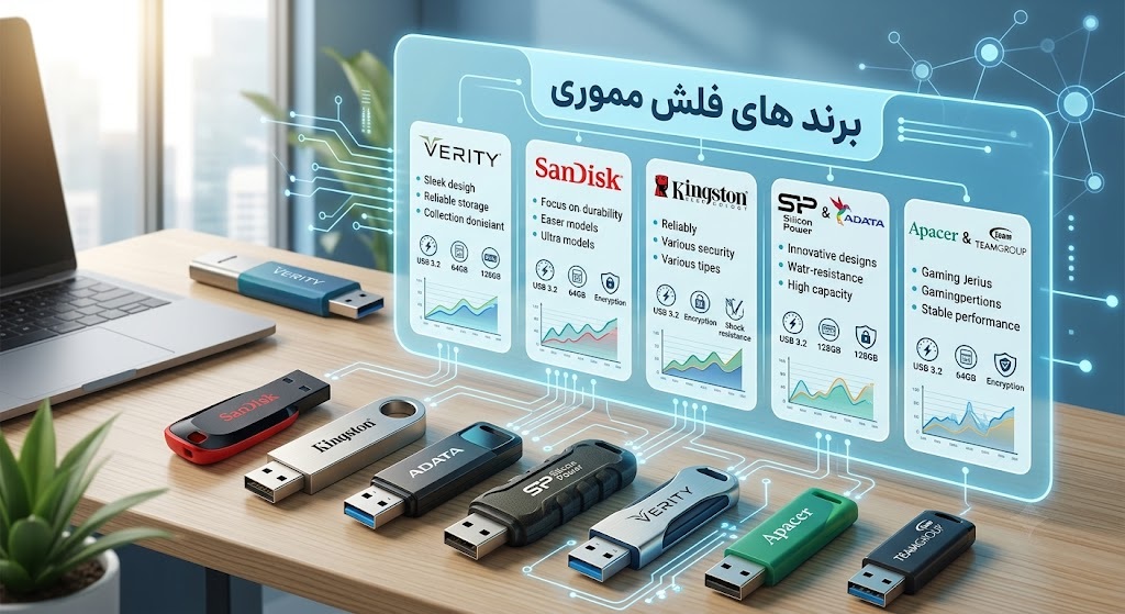 پرفروش ترین برندهای فلش مموری در بازار